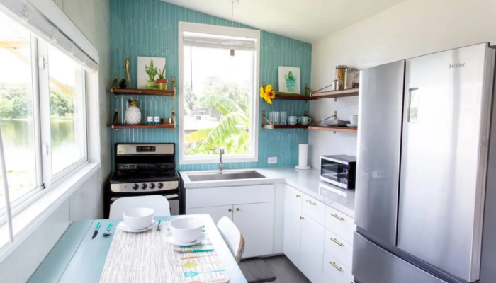 Bermuda kitchen Bermuda Tiny House Rental Kitchen