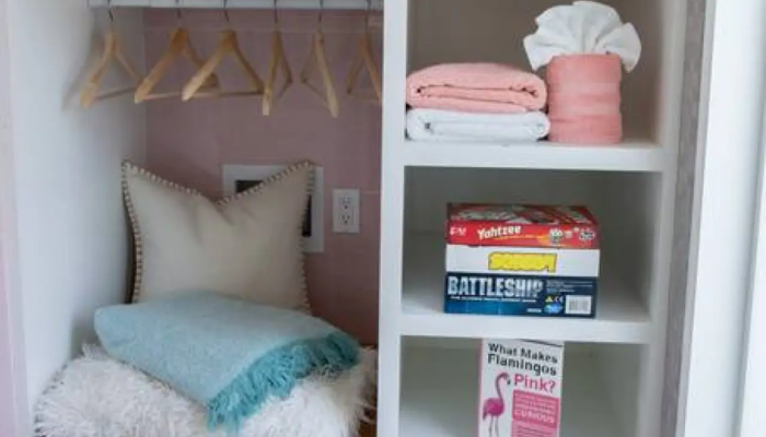 Bermuda Storage Space The Bermuda Tiny House Rental storage cabinets