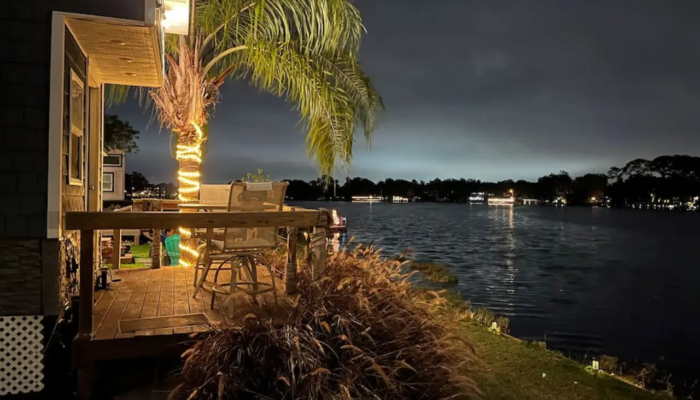 Blue Heron Lakefront tiny house rental night Blue Heron Lakefront tiny house rental night