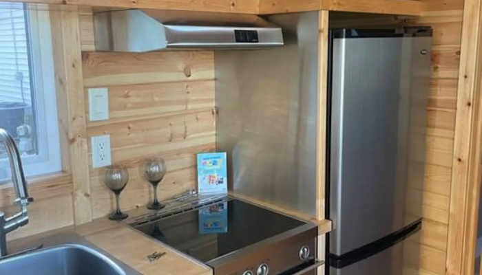 The Cottage tiny house rental kitchen The Cottage tiny house rental kitchen