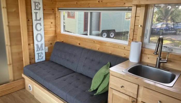 The Cottage Tiny House living area The Cottage Tiny House living area