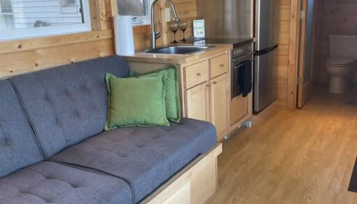 The Cottage living and kitchen area The Cottage living and kitchen area