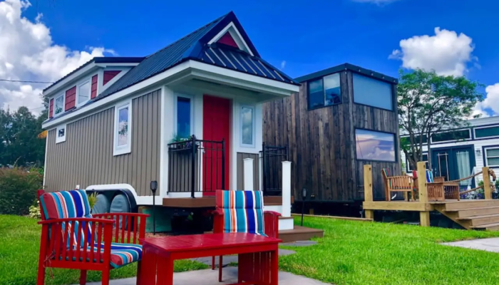 The Retreat Tiny House Rental Lakefront view The Retreat Tiny House Rental Lakefront view