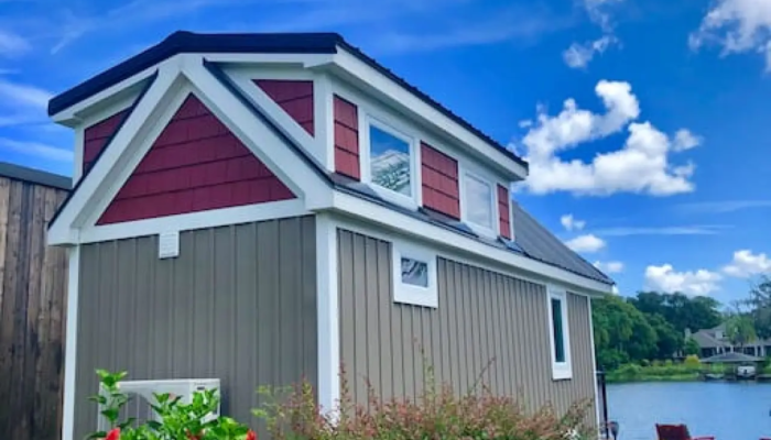 The Retreat Tiny House Rental Front view The Retreat Tiny House Rental Front view