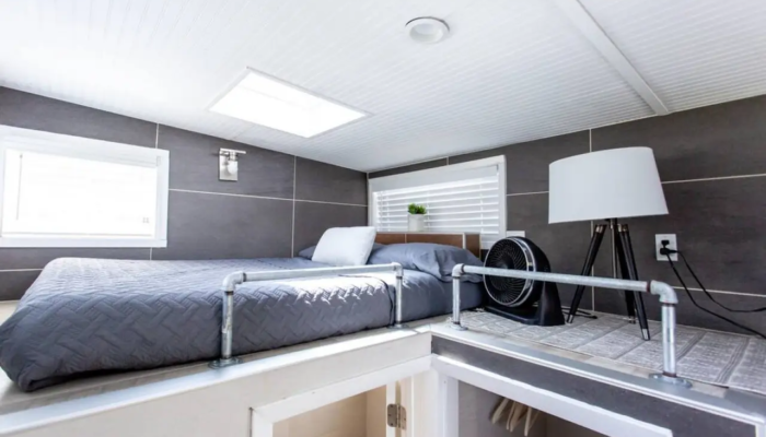 The Ritz Tiny House Rental Master Loft Bed The Ritz Tiny House Rental Master Loft Bed