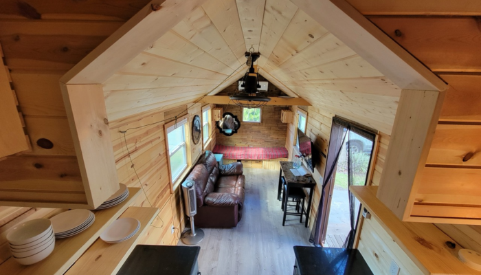 Tiny Town Orlando Bungalow tiny House View from loft Tiny Town Orlando Bungalow tiny House View from loft