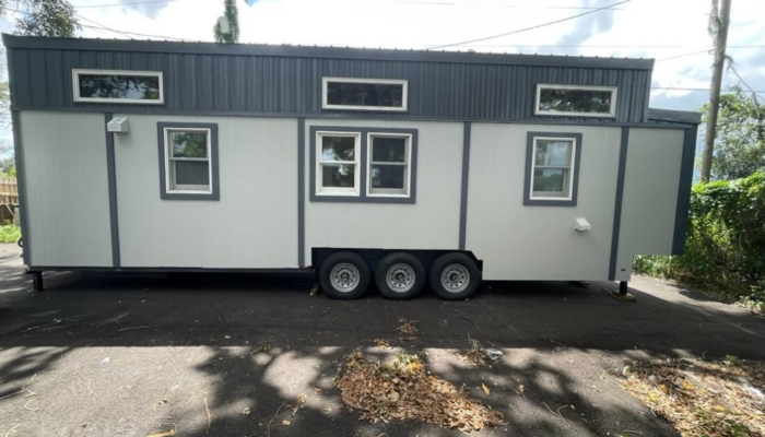 Tiny Town Orlando Dragonfly tiny house rental back Tiny Town Orlando Dragonfly tiny house rental back