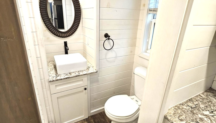 Tiny Town Orlando the Nook tiny house rental Bathroom Tiny Town Orlando the Nook tiny house rental Bathroom