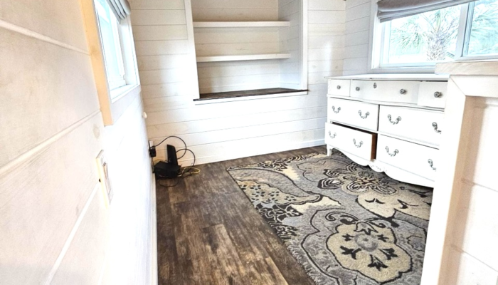 Tiny Town Orlando tiny house Loft Bedroom Tiny Town Orlando the Nook tiny house rental Loft Bedroom