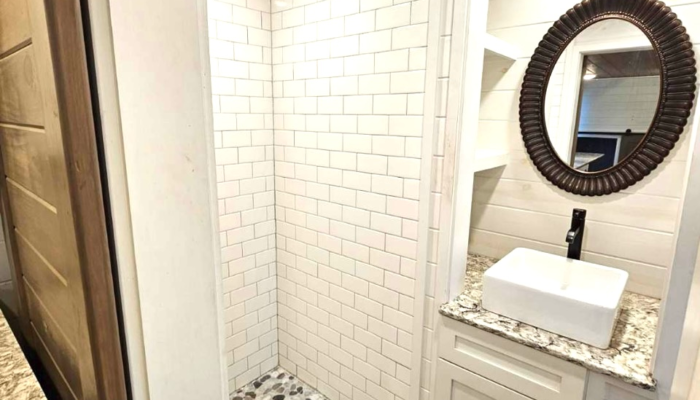 Tiny Town Orlando the Nook tiny house rental Bathroom Shower Tiny Town Orlando the Nook tiny house rental Bathroom Shower