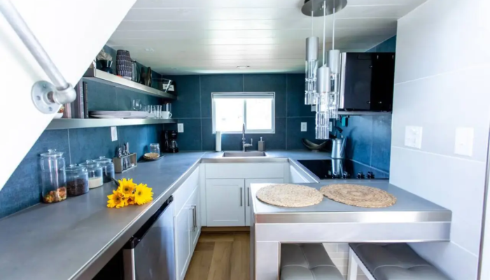The Swan Tiny House Rental Kitchen The Swan Tiny House Rental Kitchen