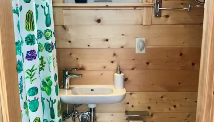 The View Tiny House Rental Bathroom The View Tiny House Rental Bathroom