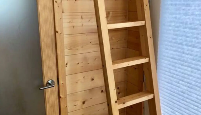 Access to 2nd twin bed loft The View Tiny House Rental Access to 2nd loft twin Bed