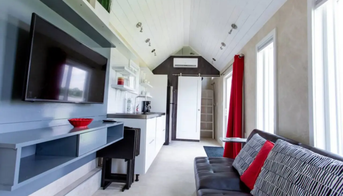 The Universal Tiny House Rental Living Area The Universal Tiny House Rental Living Area