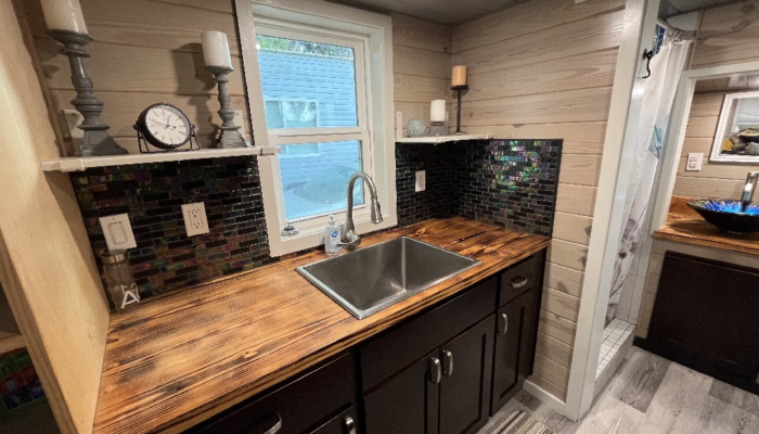 The Willow Kitchen The Willow Tiny House Rental Kitchen