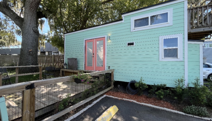 The Willow Tiny House Rental Front Deck The Willow Tiny House Rental Front Deck