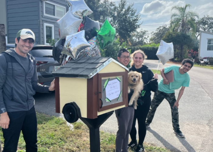 Tiny Town Orlando Community Library book box at Lake Fairview tiny house community Tiny Town Orlando Community Library book box at Lake Fairview tiny house community