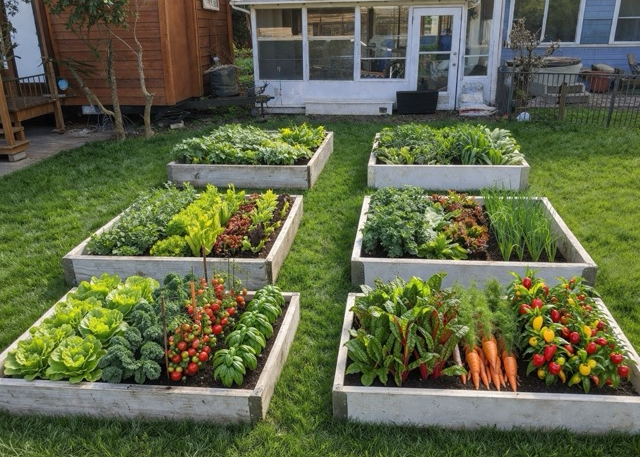 Example of a fully grown raised bed vegetable garden for Tiny Town Orlando inspiration Example of a fully grown raised bed vegetable garden for Tiny Town Orlando inspiration
