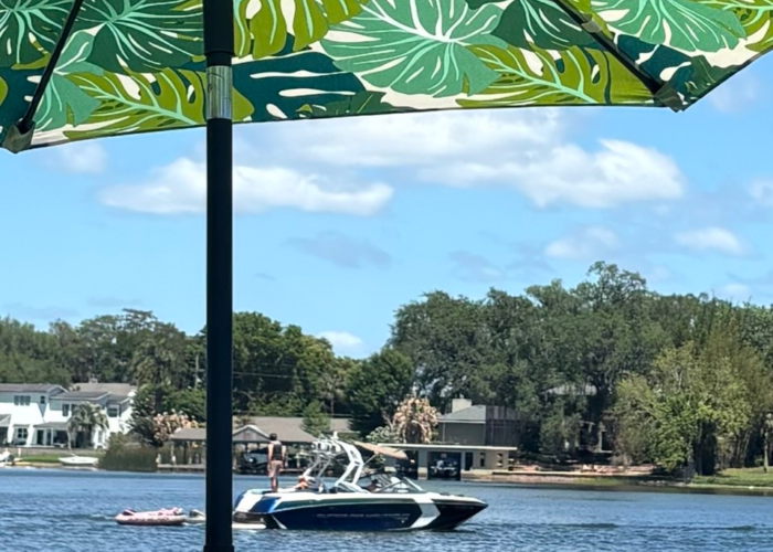 Kayaking and paddleboarding at Orlando lake community Kayaking and paddleboarding at Orlando lake community